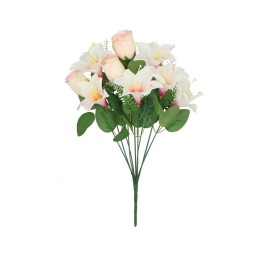 RAMO AZUCENAS-CAPULLOS X 9-46CM (ROSA)