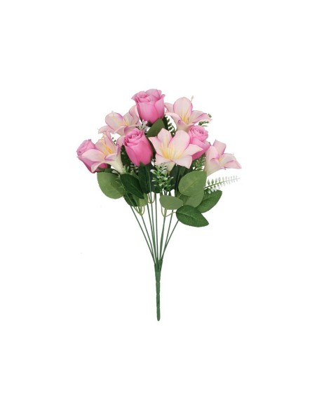 RAMO AZUCENAS-CAPULLOS X 9-46CM (FUCSIA)