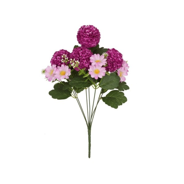 RAMO POM-POM X 7 - 43 CM (VIO)
