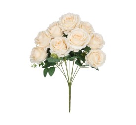 RAMO ROSAS GIG X 9 - 56 CM (MARFIL)
