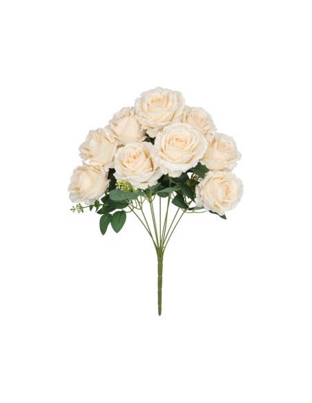RAMO ROSAS GIG X 9 - 56 CM (MARFIL)