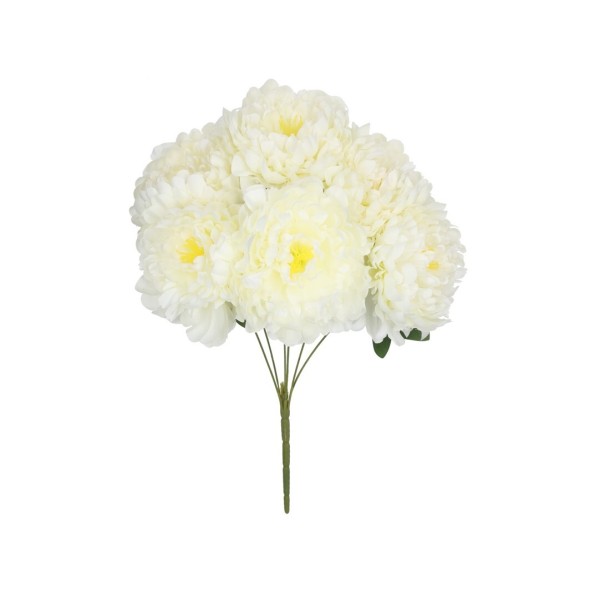 RAMO PEONIAS GIG X 6 -53 CM (BLANCO)