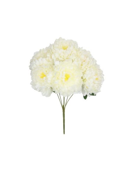 RAMO PEONIAS GIG X 6 -53 CM (BLANCO)