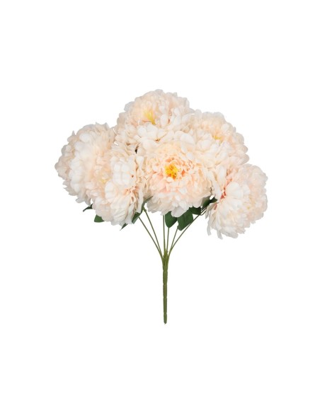 RAMO PEONIAS GIG X 6 -53 CM (CREMA)