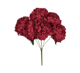 RAMO PEONIAS GIG X 6 -53 CM (ROJO)
