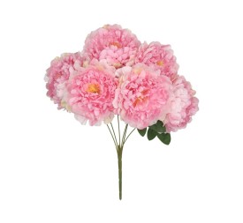 RAMO PEONIAS GIG X 6 -53 CM (ROSA)