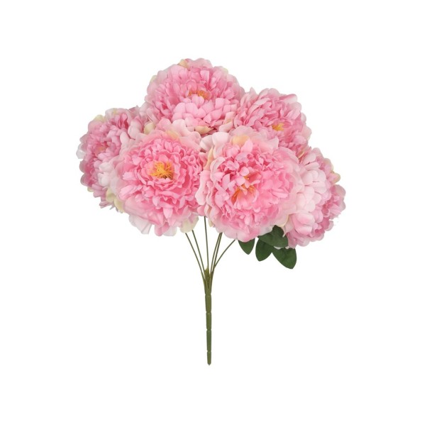 RAMO PEONIAS GIG X 6 -53 CM (ROSA)