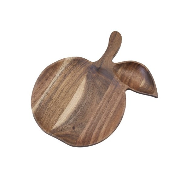 PLATO ACACIA 26,5X23X1,5 MANZANA NATURAL
