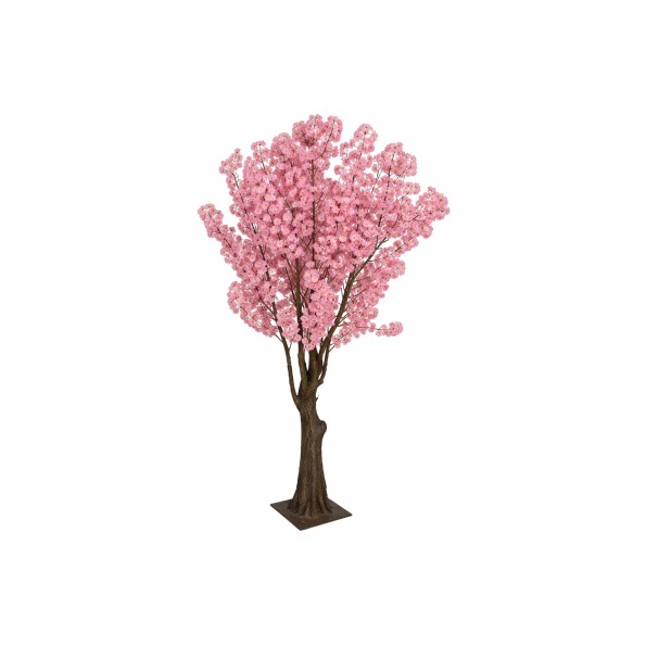 ARBOL POLIESTER CEMENTO 100X100X210 CEREZO ROSA