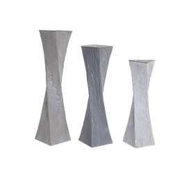 JARRON SET 3 METAL 13X13X56 ESPRIAL