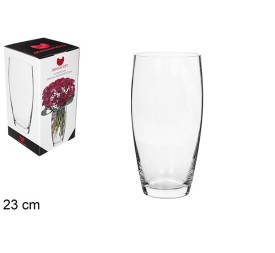 FLORERO CRISTAL ABOMBADO 23 CM
