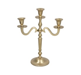 CANDELABRO 3 BRAZOS 26X10,5X30,5CM ORO