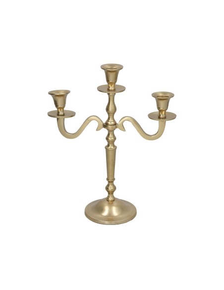 CANDELABRO 3 BRAZOS 26X10,5X30,5CM ORO