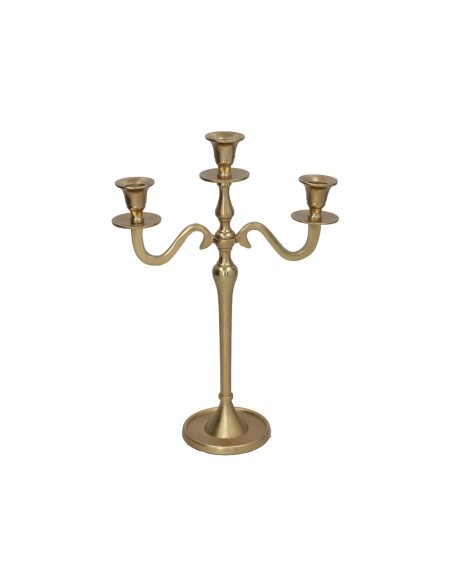 CANDELABRO 3 BRAZOS 26X11X37,5CM ORO