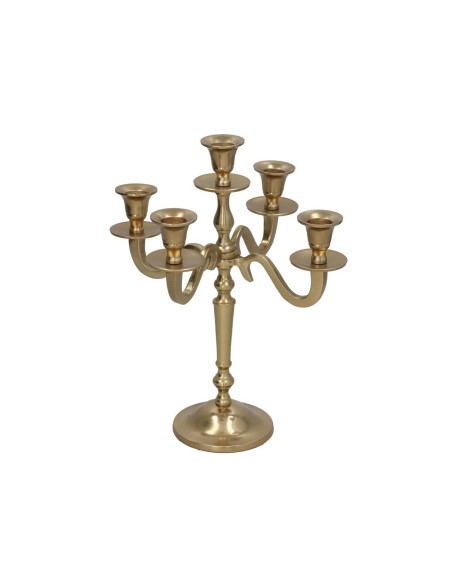 CANDELABRO 5 BRAZOS 26X26X31CM ORO