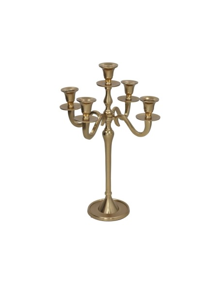 CANDELABRO 5 BRAZOS 26X26X38CM ORO