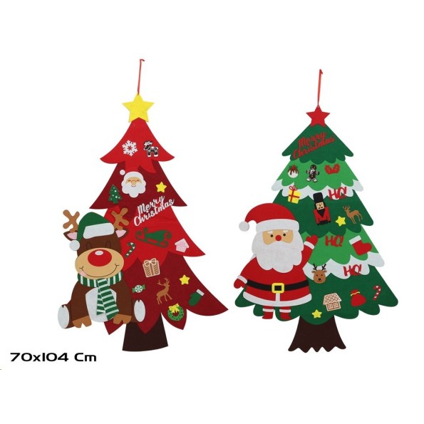 ARBOL NAVIDAD 70X104CM 2 SURT FIELTIA