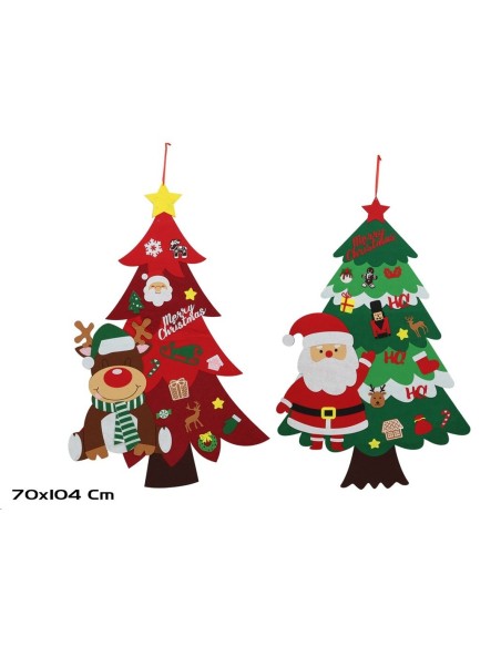 ARBOL NAVIDAD 70X104CM 2 SURT FIELTIA