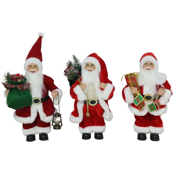 PAPA NOEL 30CM 3STD MORH