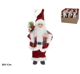 PAPA NOEL C/ REGALO 20CM ROJO 2STD