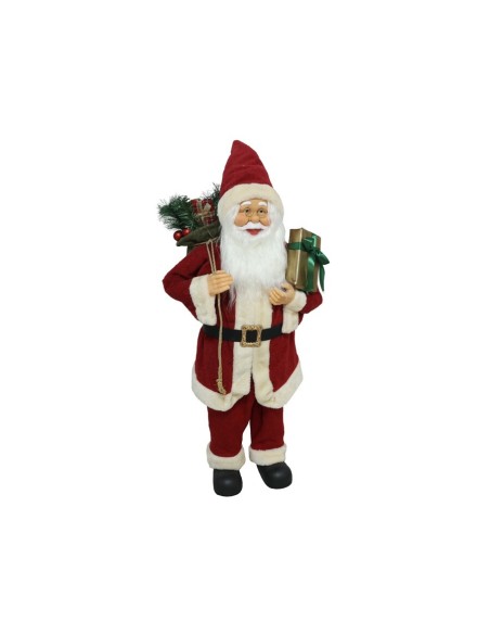 PAPA NOEL CON LUZ Y MUSICA 90CM