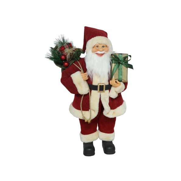 PAPA NOEL CON LUZ Y MUSICA 60CM