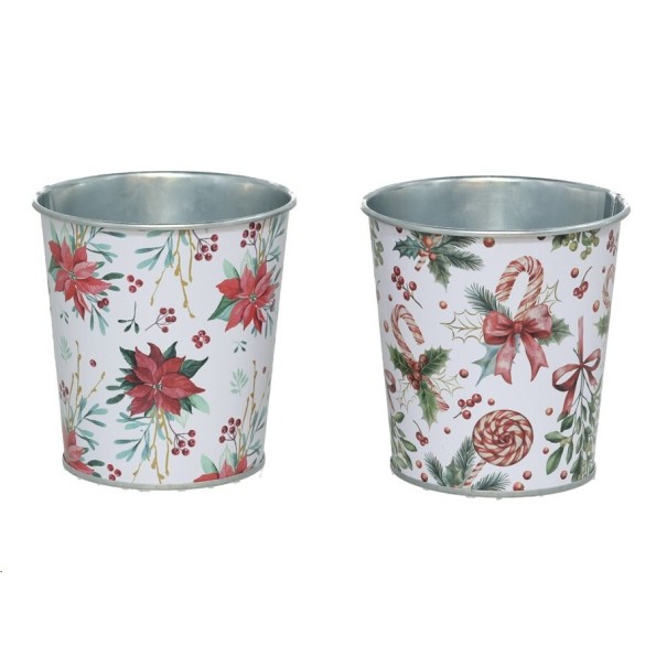 MACETERO METAL 2 STD. 10XH10CM  FLORENS