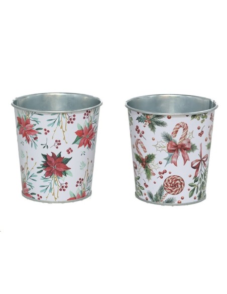 MACETERO METAL 2 STD. 10XH10CM  FLORENS