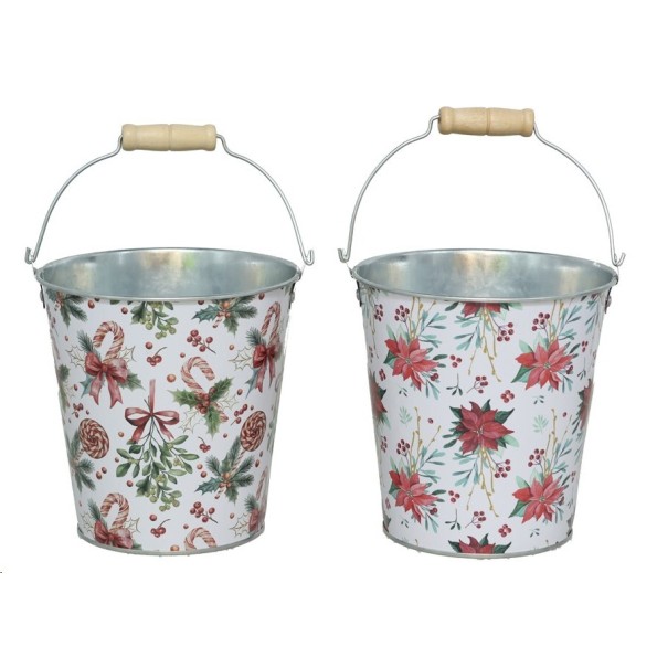MACETERO METAL 2 STD. 14XH14CM  FLORENS