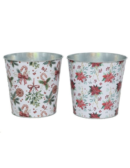 MACETERO METAL 2 STD. 17,5XH16,5CM  FLORENS