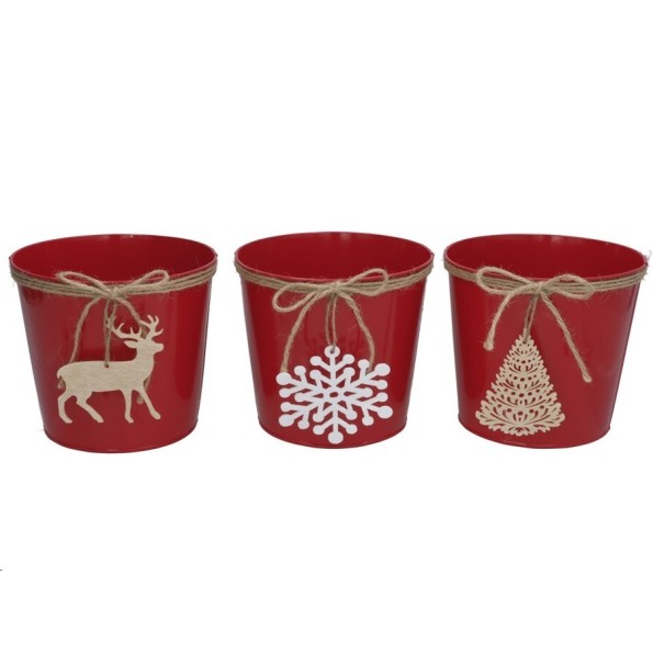 MACETERO NAVIDAD 17CM 3 SURT.