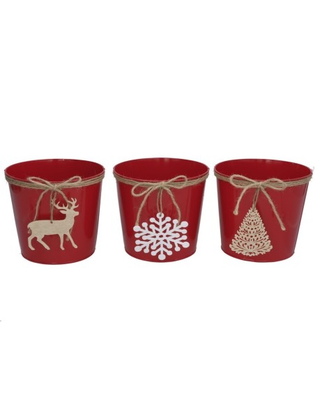 MACETERO NAVIDAD 17CM 3 SURT.