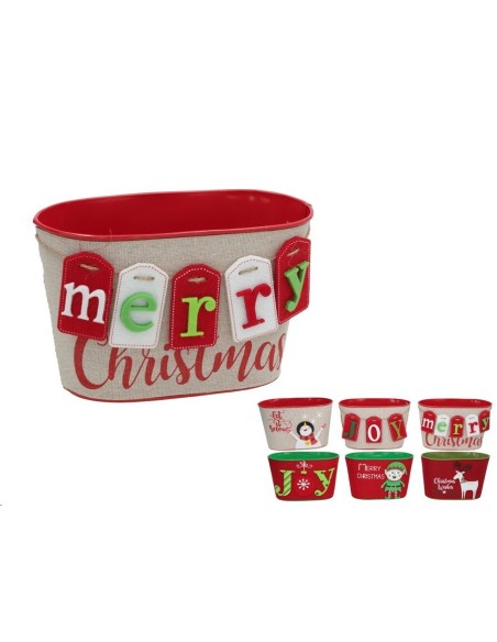 JARDINERA NAVIDAD 20CM 6 SURT