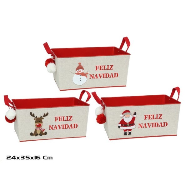 CESTA METAL TURUJAN 3STD  35X24X16CM