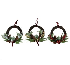 CORONA NAVIDAD 35CM LYNOE