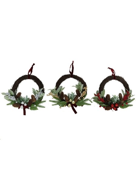 CORONA NAVIDAD 35CM LYNOE