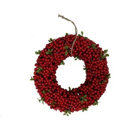 CORONA NAVIDAD BAYAS 30X30X10CM