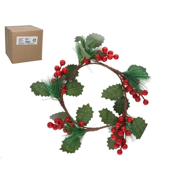 CORONA DE NAVIDAD MU?DAGO 28CM