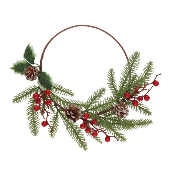 CORONA NAVIDAD MINI 37CM  RIMON