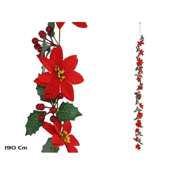 GUIRNALDA POINSETTIA BAYA 3 STD 162CM  LIBERT