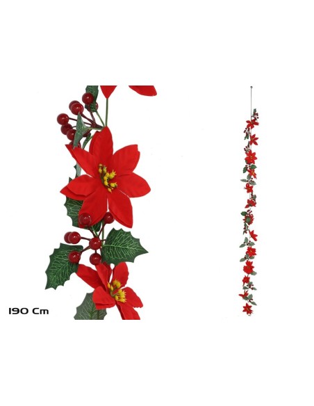 GUIRNALDA POINSETTIA BAYA 3 STD 162CM  LIBERT