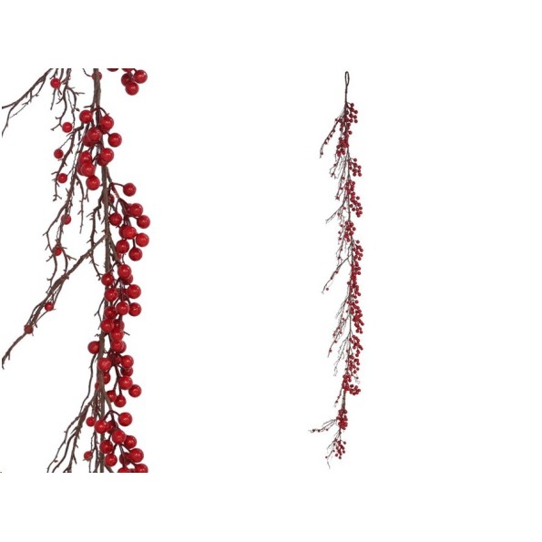GUIRNALDA BAYAS RUBY ROJA 180CM