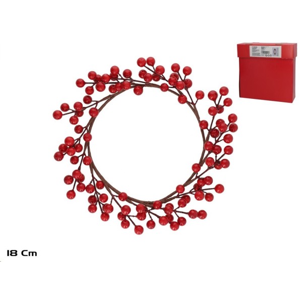CORONA BAYAS RUBY 18CM