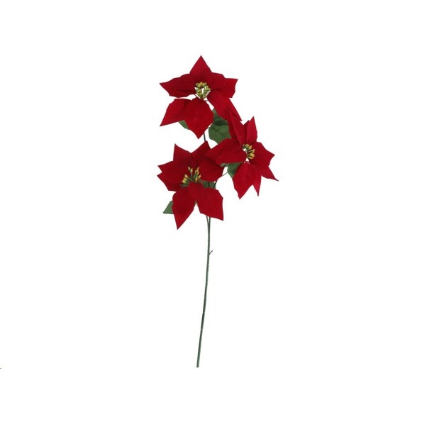 VARA POINSETTIA TRIPLE SPRAY ROJA 68CM