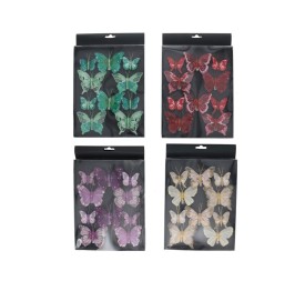 MARIPOSA X10 CON CLIP 4 STD 4.5X5CM BRILLEW