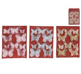 MARIPOSAS CON CLIP X10 3 STD. 7X8CM