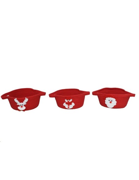 CESTA 3 STD 26X19X8CM ROJA ANKA