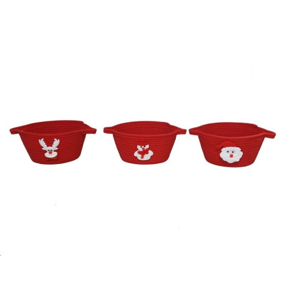 CESTA 3 STD 32X24X12CM ROJA ANKA