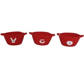 CESTA 3 STD 36X26X14CM ROJA ANKA