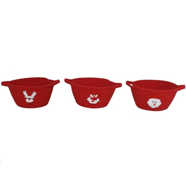 CESTA 3 STD 36X26X14CM ROJA ANKA